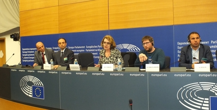 Press conference in the European Parliament on AKP's massacres